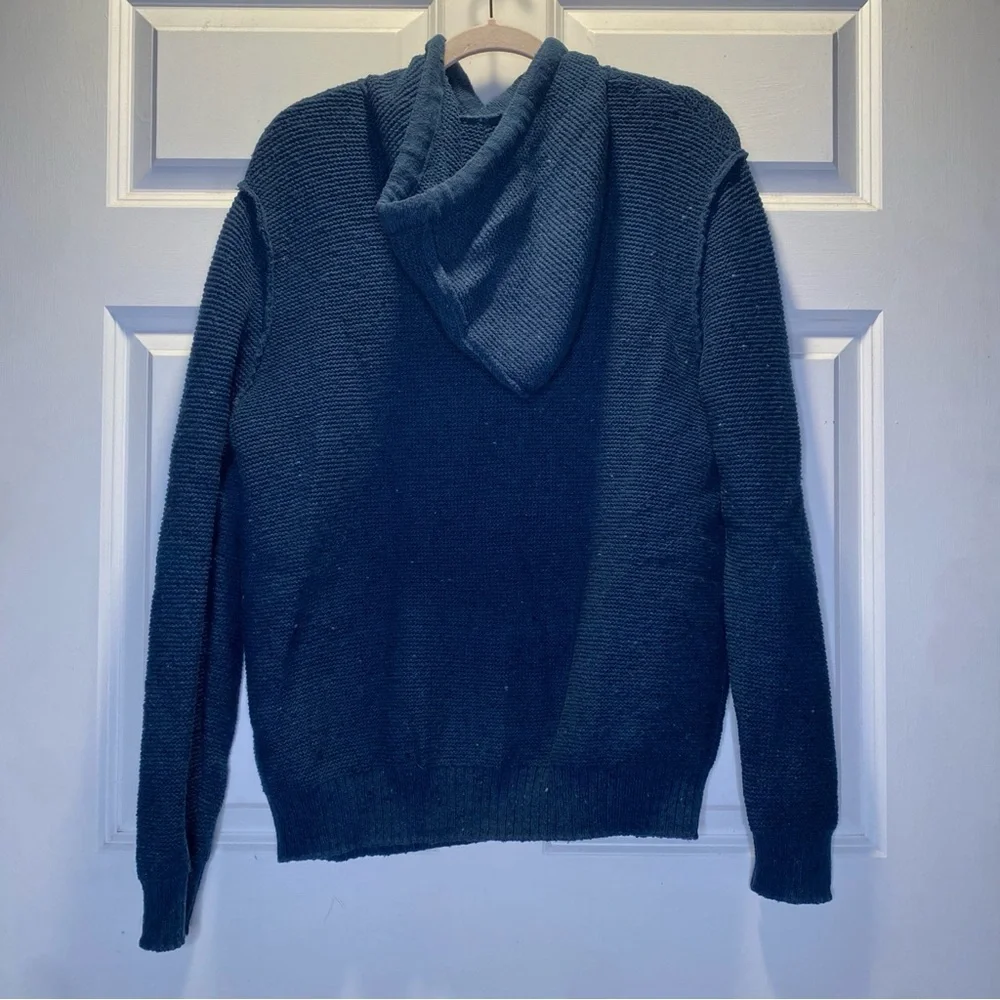 American Eagle Outfitters Men's Navy Wool/Silk Hoodie Sweater Size Medium